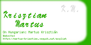 krisztian martus business card